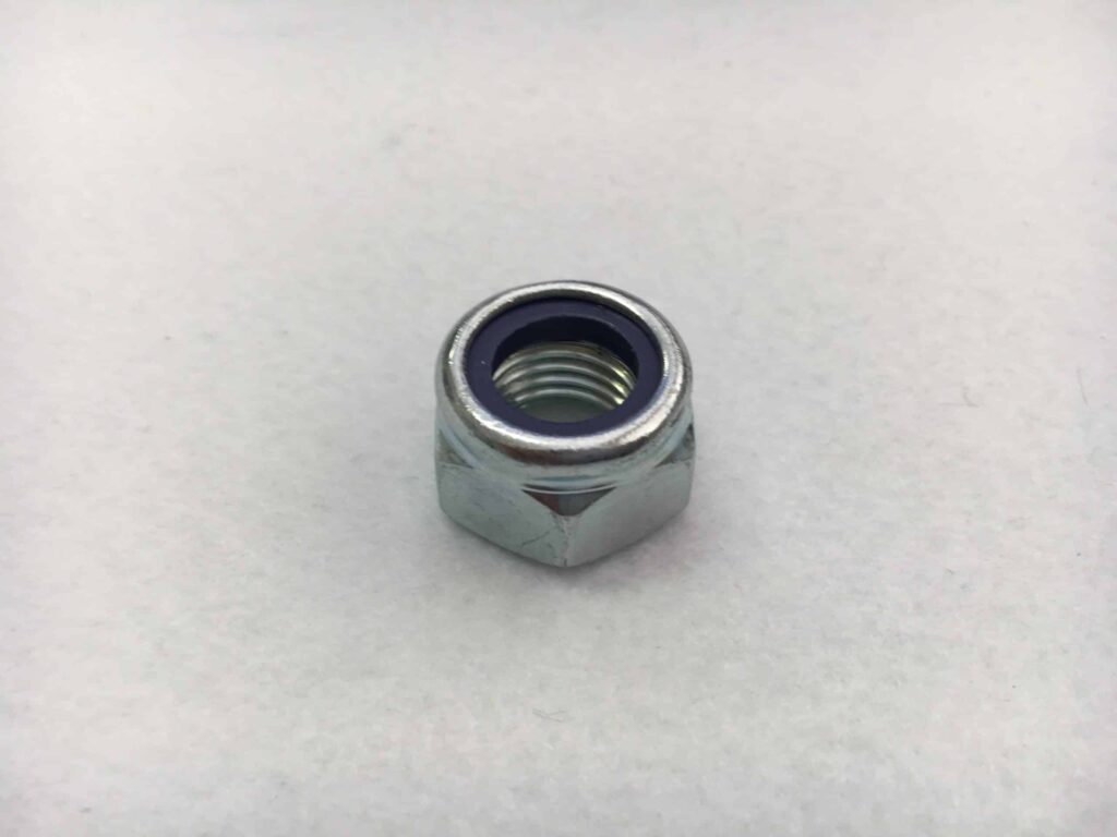 10mm zinc plated nylock nut G065013