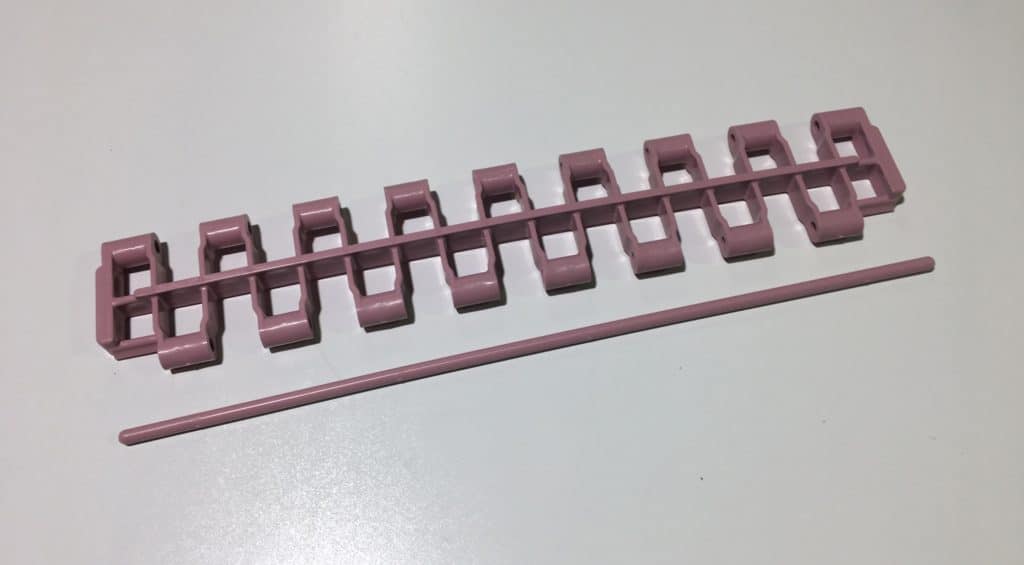 Destemmer belt mesh and pin, pink, B027670