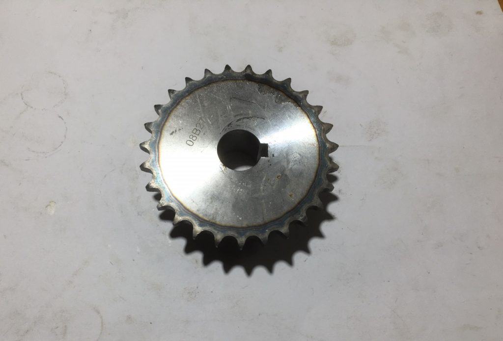 Destemmer driven sprocket, 27T, half inch, 25mm bore, B036207