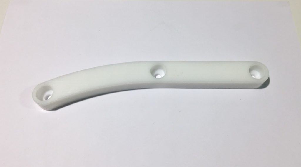 Destemmer wear strip, 292mm, 3 holes, B030808