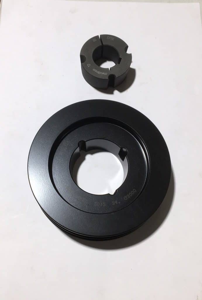 Fan pulley, double groove, 160mm, 1 inch bore, G280275