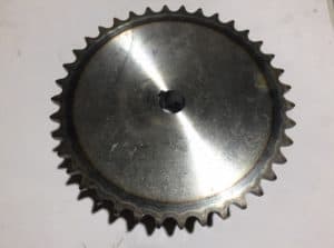 Main belt pulley driven sprocket, 38T, three quarter inch pitch, G385076