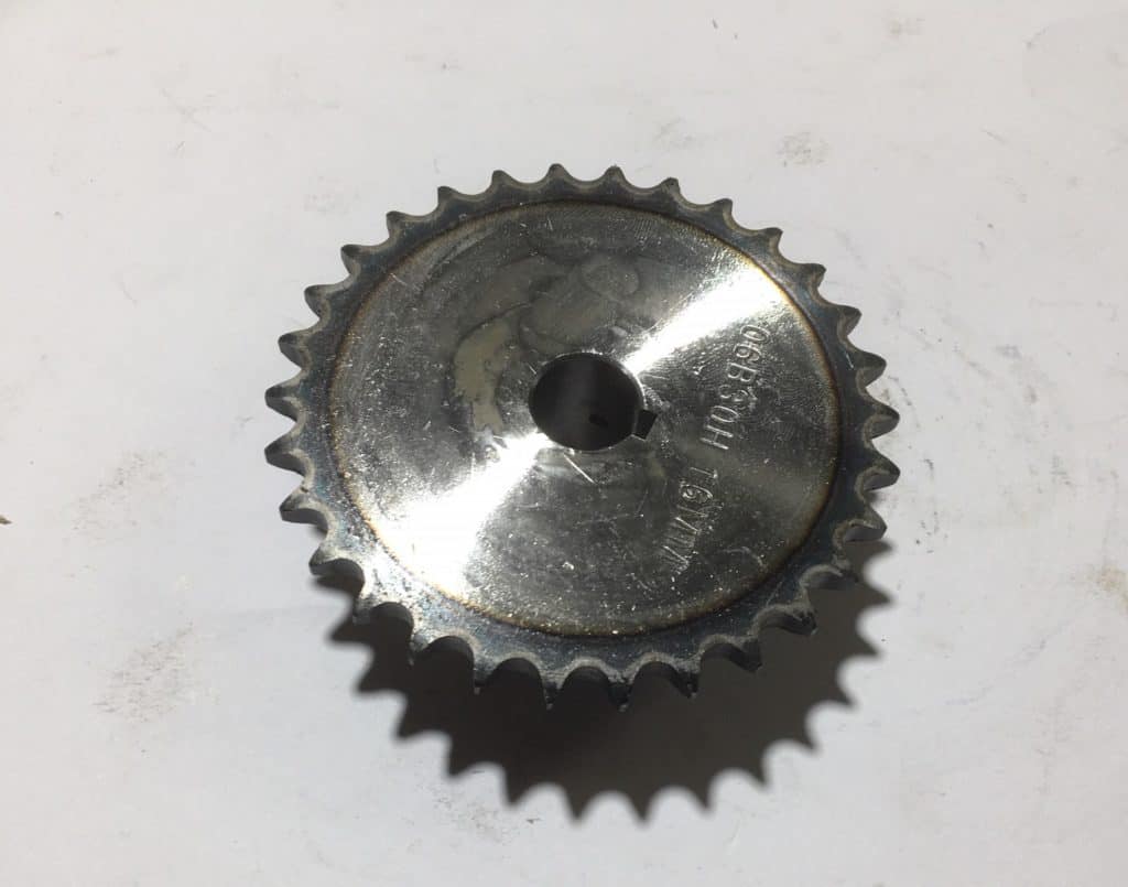 Stick flicker drive sprocket, 30T, three eight inch pitch, G385947