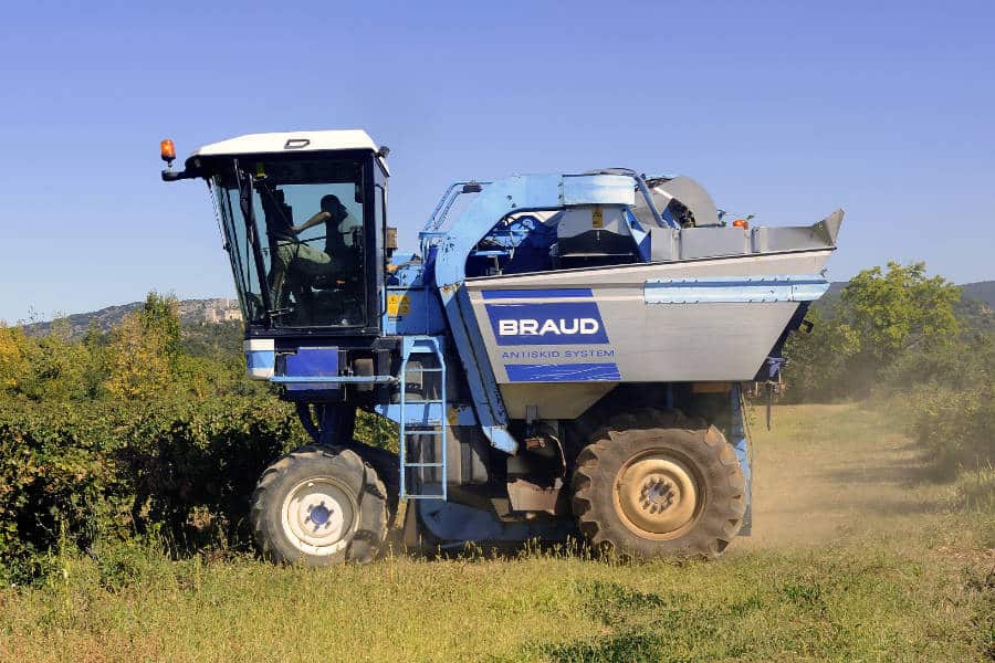 Braud harvester in action