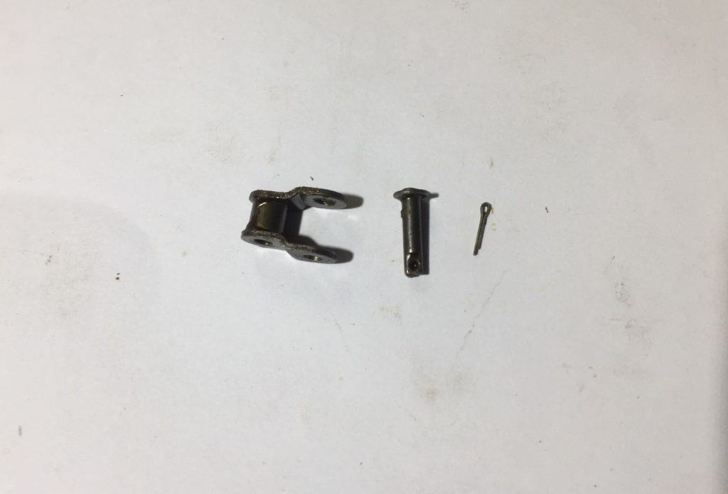 Half link for half inch, 08B, chain, G095025
