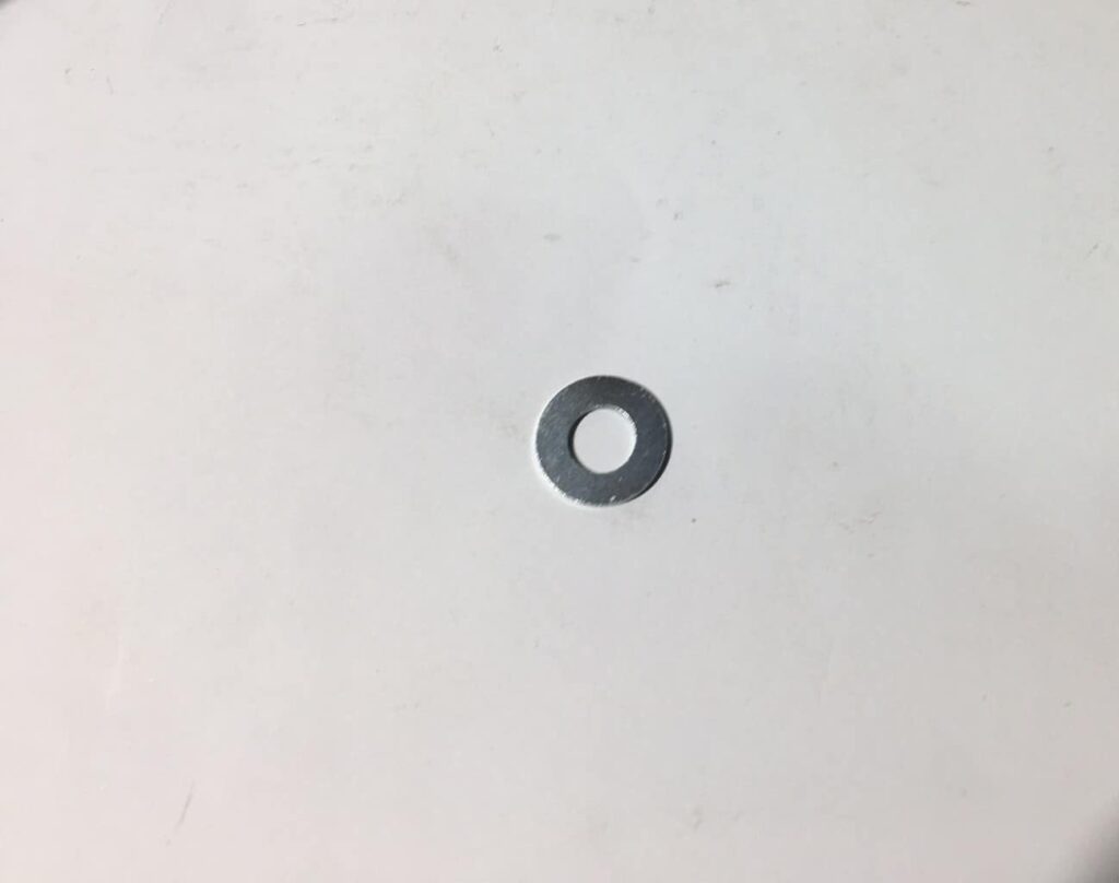 M8 zinc plated flat washer, B011230