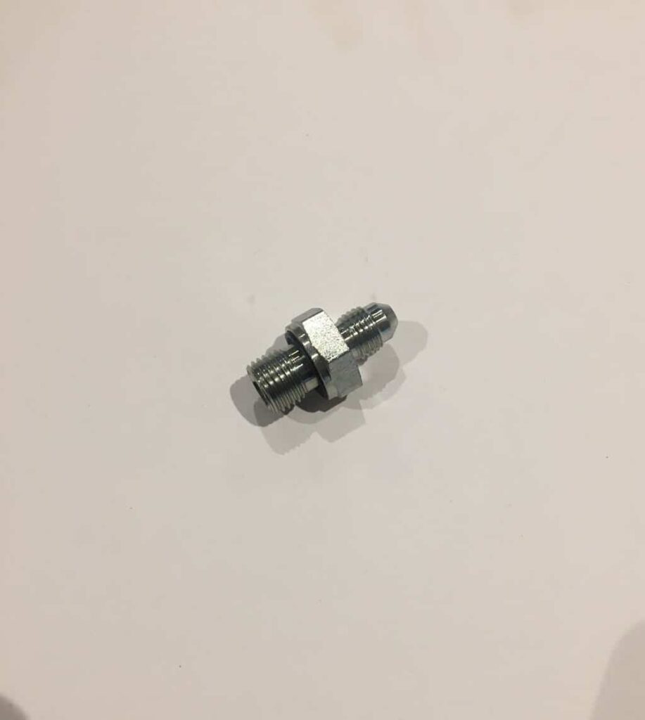 7/16 JIC male to 1/4 BSPP male adaptor, CR716-14